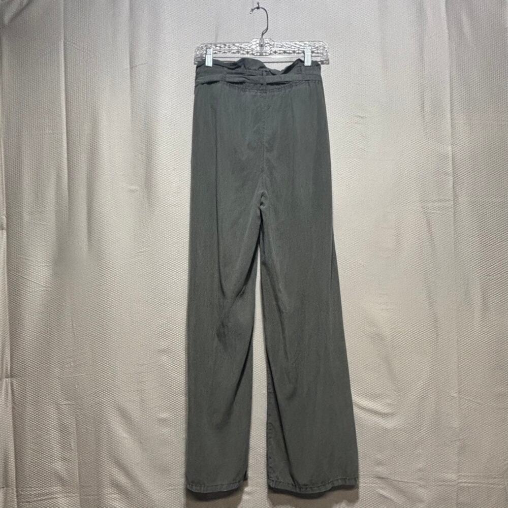 Thread And Supply Pants Sz M Wide Leg Olive Green Bag Waist Lagenlook Lyocell - Picture 8 of 10